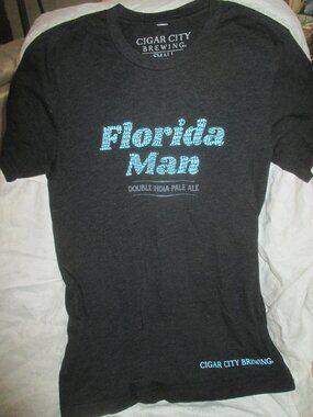 Cigar City Brewing Tampa FL Mens T-Shirt Florida Man Double IPA Size Small
